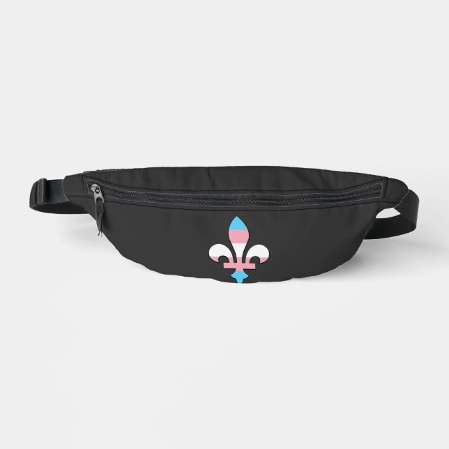 Transgender pride fleur-de-lis bum bags (Front)