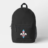 Transgender pride fleur-de-lis 