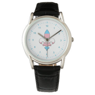 Transgender pride fleur-de-lis  Watch