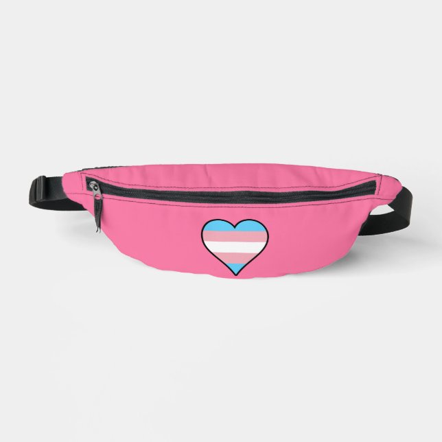 Transgender pride hearts bum bags (Front)