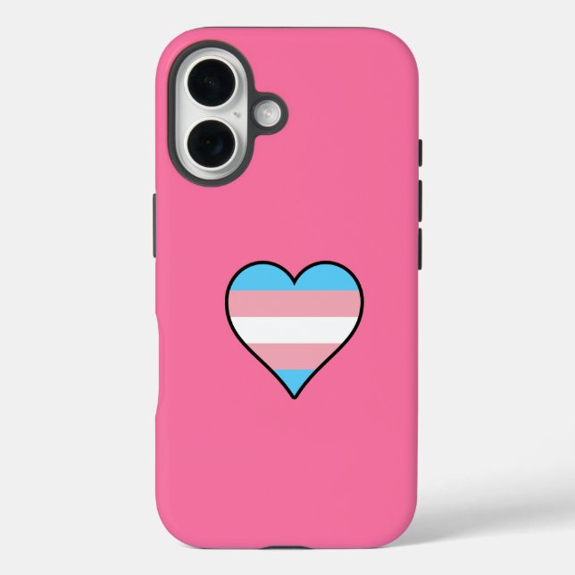 Transgender pride hearts Case-Mate iPhone case (Back)