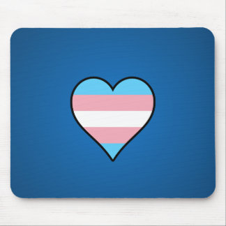 Transgender pride hearts mouse mat