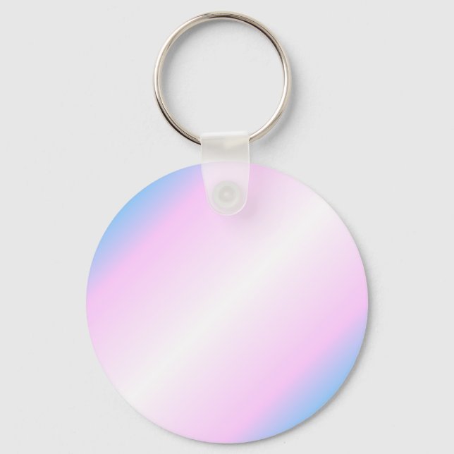 Transgender Pride keychain - gradient (Front)