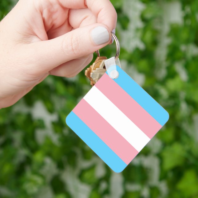 Transgender Pride Magnet Key Ring (Hand)
