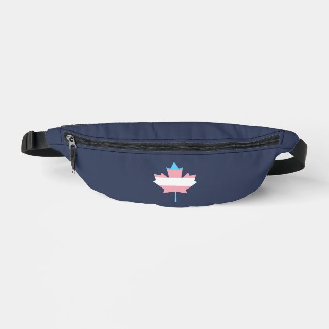 Transgender pride maple leaf bum bags (Front)