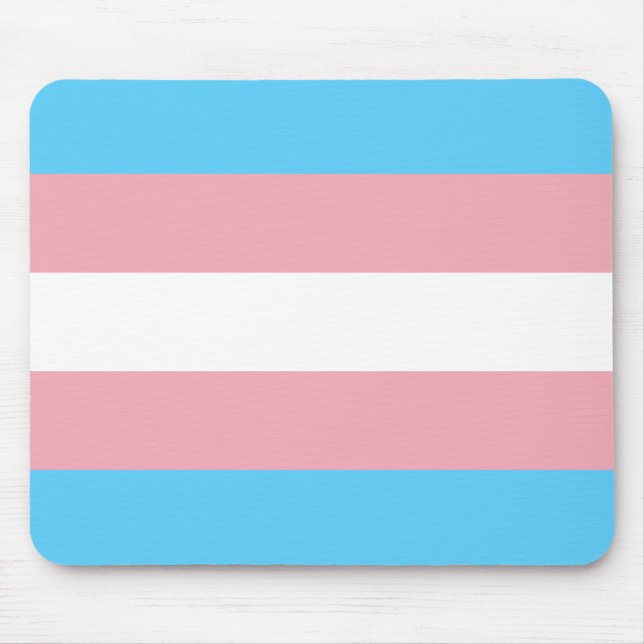 Transgender Pride Mouse Mat (Front)