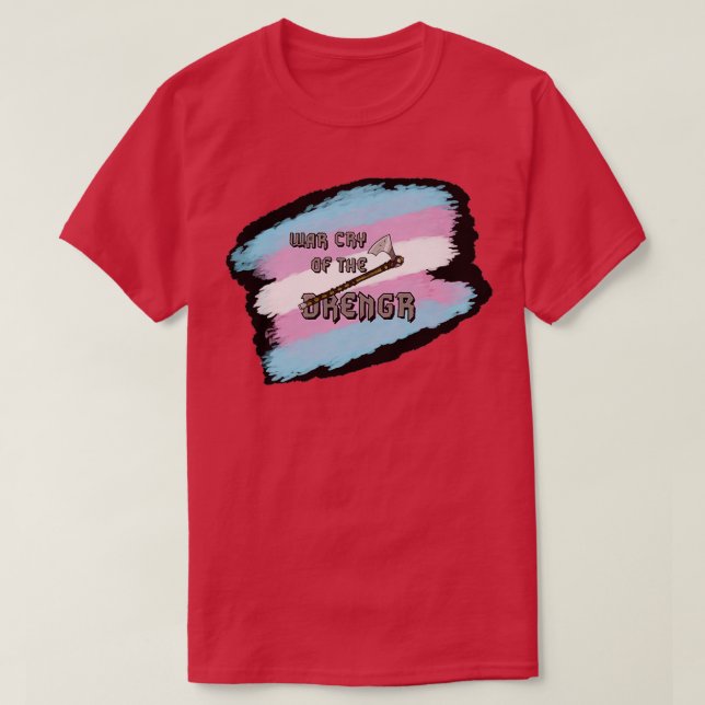 Transgender Pride Norse Axe Classic TShirt (Design Front)