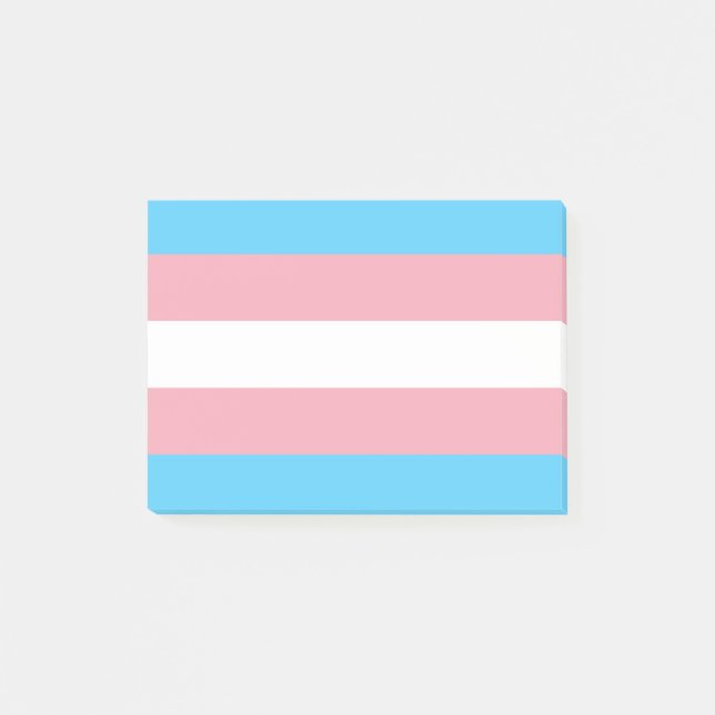 Transgender Pride Post-it Notes (Front)