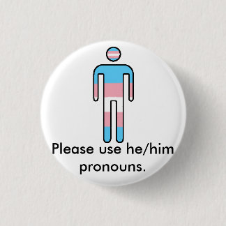 Transgender Pride/Pronoun Button