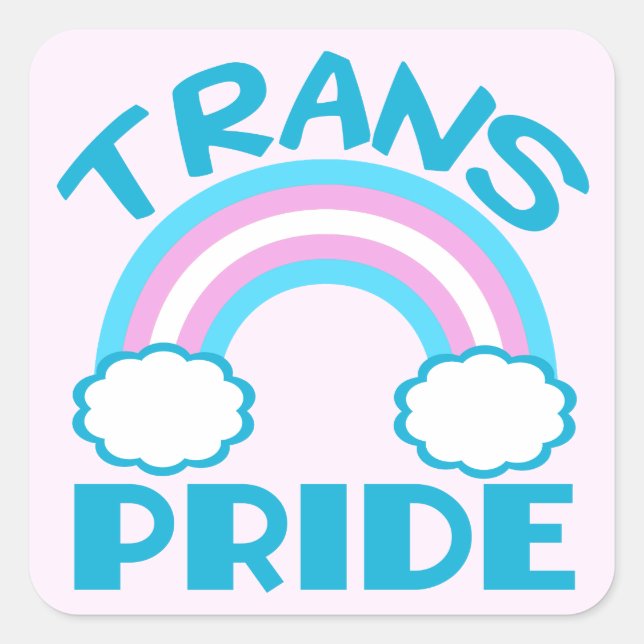 Transgender Pride Square Sticker (Front)