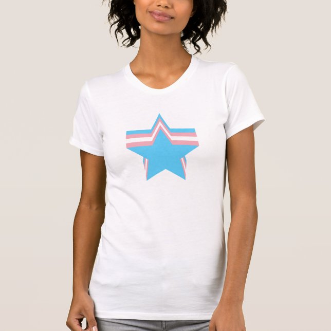 Transgender pride stars T-Shirt (Front)