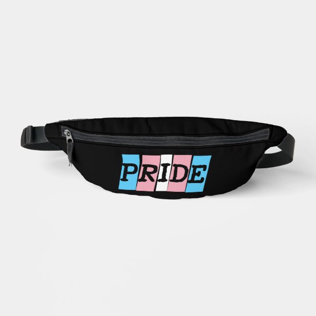 Transgender Pride text Bum Bags (Front)