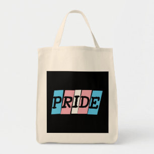 Transgender Pride text Tote Bag