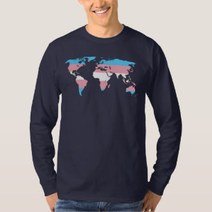 Transgender pride world map Hoodie T-Shirt