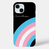 Transgender Rainbow Arc Pride Flag Personalised