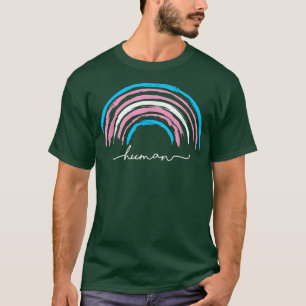 Transgender Rainbow Human Trans Pride LGBT  T-Shirt