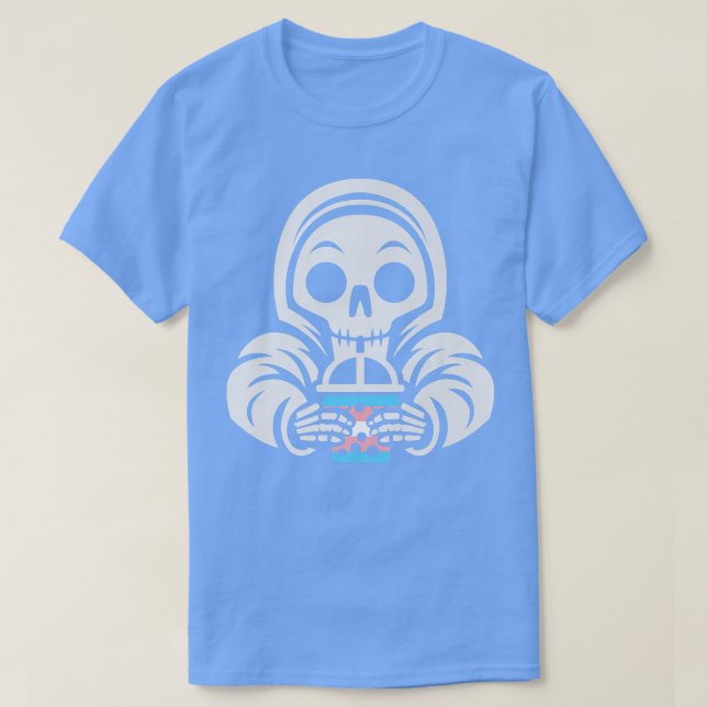 transgender sceleton bubble tea transgender scelet T-Shirt (Design Front)