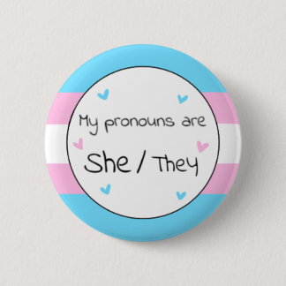 Transgender She/They Pronoun Pin