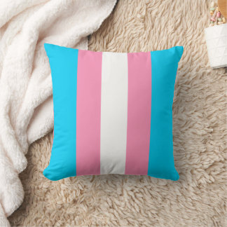 Transgender Stripes Flag Birthday Cushion