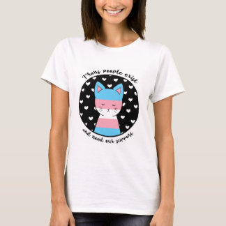 Transgender Support Kitty T-Shirt