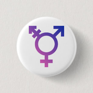 Transgender Symbol 3 Cm Round Badge