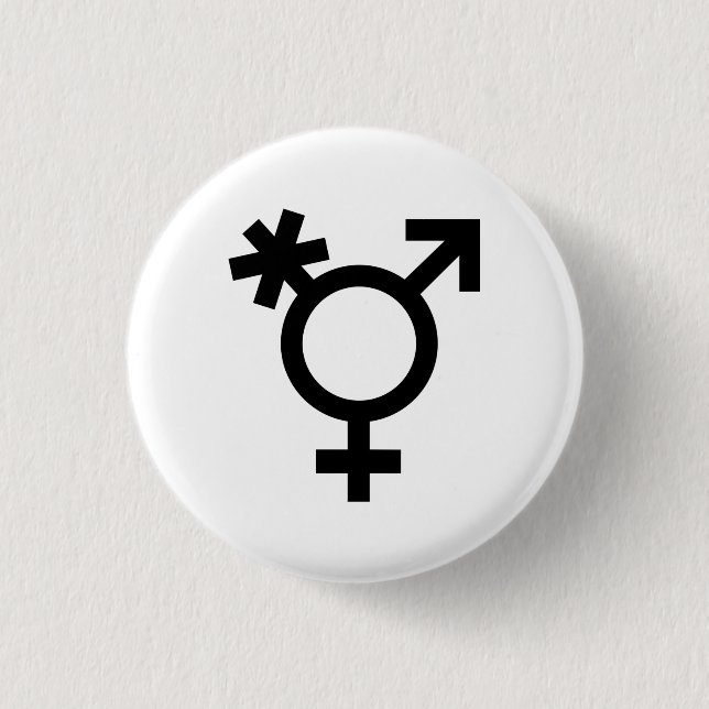 Transgender Symbol Button (Front)