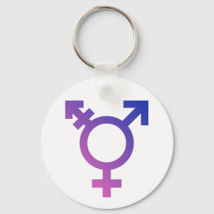 Transgender Symbol Logo Key Ring
