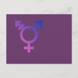 Transgender Symbol Postcard