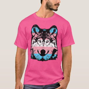 Transgender Wolf Trans Pride Transsexual Lgbt T-Shirt