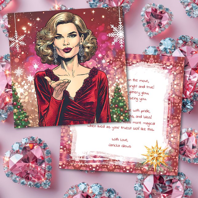 Transgender Woman Festive Christmas Poem Holiday Card (Creator Uploaded)