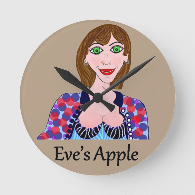 Transgender Woman Round Clock (Front)