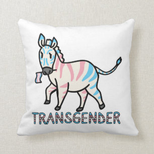 Transgender Zebra Cushion