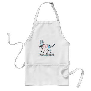 Transgender Zebra Standard Apron