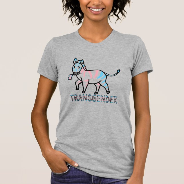 Transgender Zebra T-Shirt (Front)