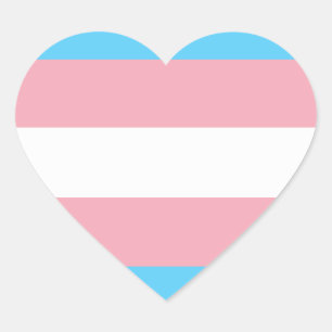 transgenic flag heart sticker