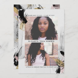 Transience Abstract Graduation Announcement