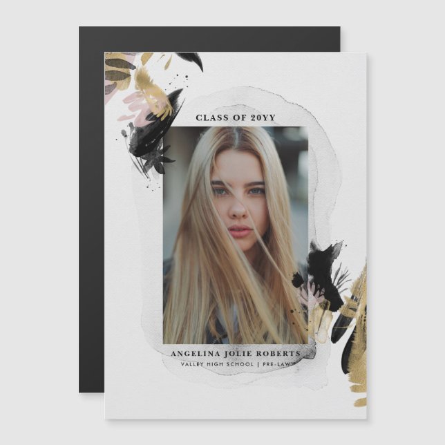 Transience Graduation Magnetic Invitation (Front/Back)