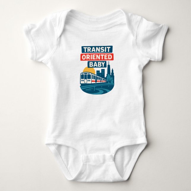 Transit Orientated Baby Bodysuit (Front)