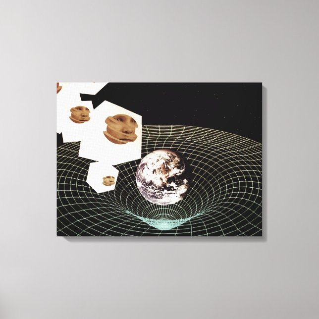 Transition to another dimension canvas print (Front)