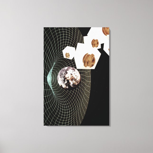 Transition to another dimension canvas print (Front)
