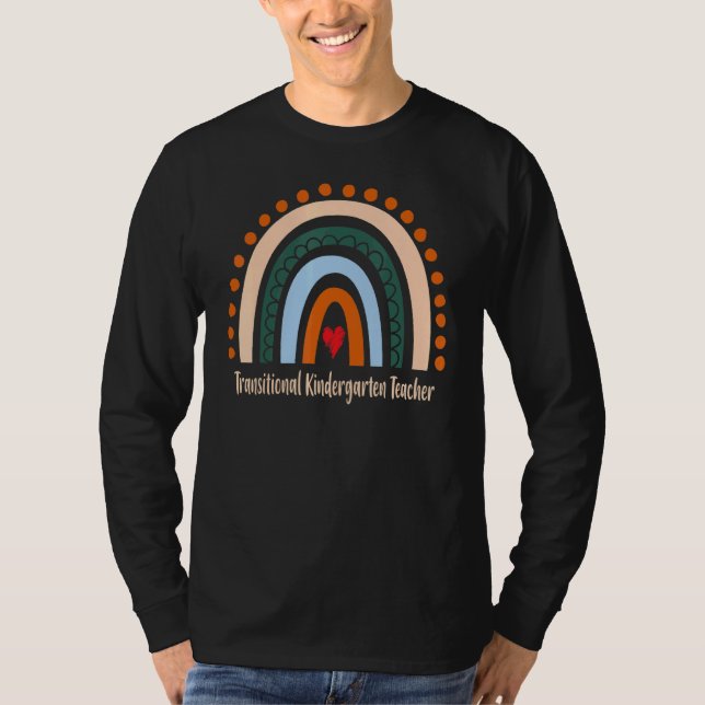 Transitional Kindergarten Teacher Rainbow Thank Yo T-Shirt (Front)