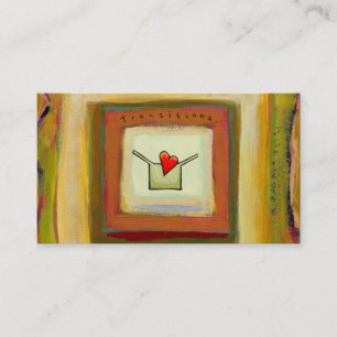 Transitions acceptance change hopeful art business card