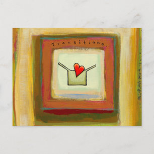 Transitions acceptance change hopeful art postcard