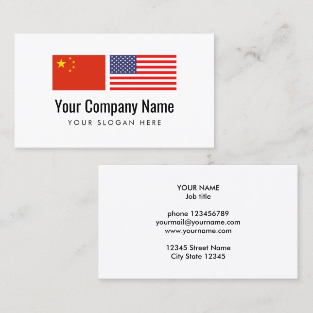Translation service Chinese English translator Business Card (Front/Back)