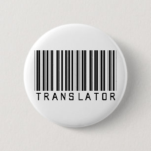 Translator Barcode 6 Cm Round Badge