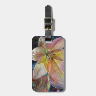 "Translucence" Flower Painting Luggage Tag
