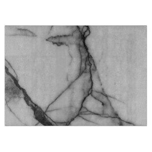 Translucent black and white granite cutting board