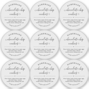 Translucent Clear Homemade Food Label Sticker