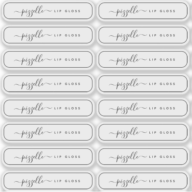 Translucent Clear Makeup Label, Lip Gloss Balm etc (Front)