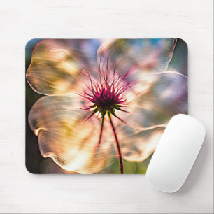 Translucent Flower In Sunlight Mouse Mat